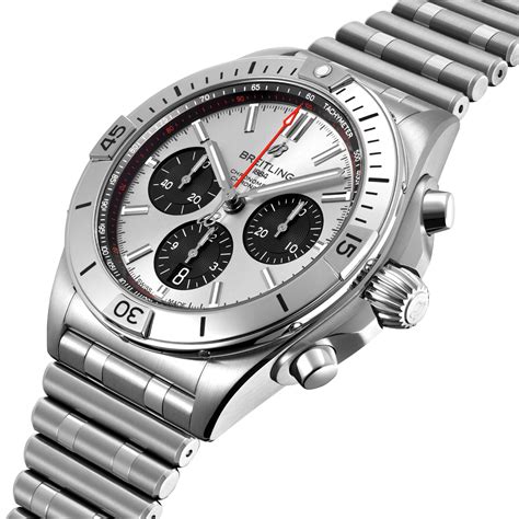 breitling chronomat b01 42 silver|breitling b01 42 review.